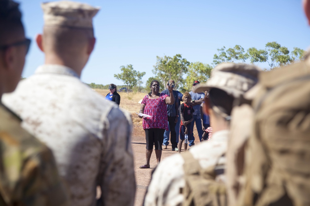 Bradshaw Traditional land owners welcome Marines, Australians