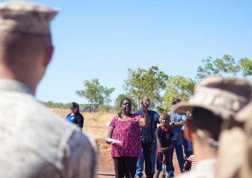 Bradshaw Traditional land owners welcome Marines, Australians