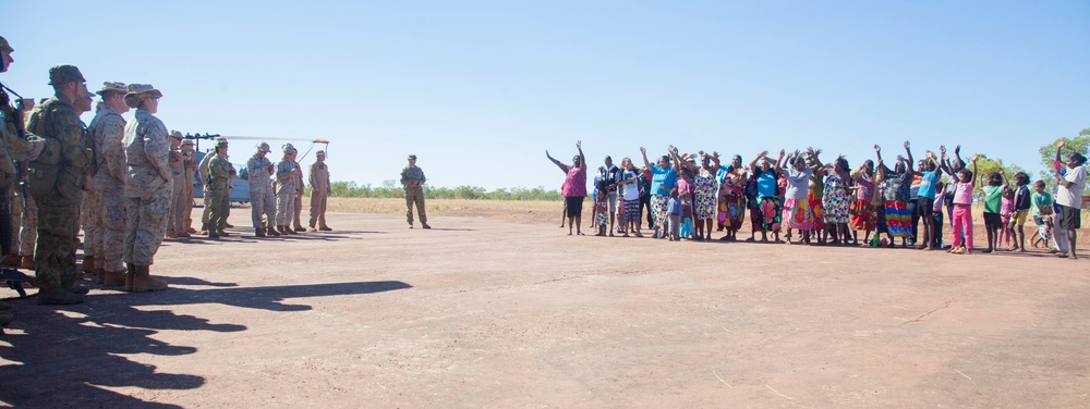 Bradshaw Traditional land owners welcome Marines, Australians