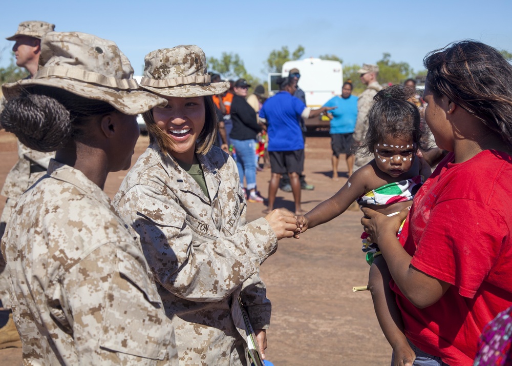 Bradshaw Traditional land owners welcome Marines, Australians