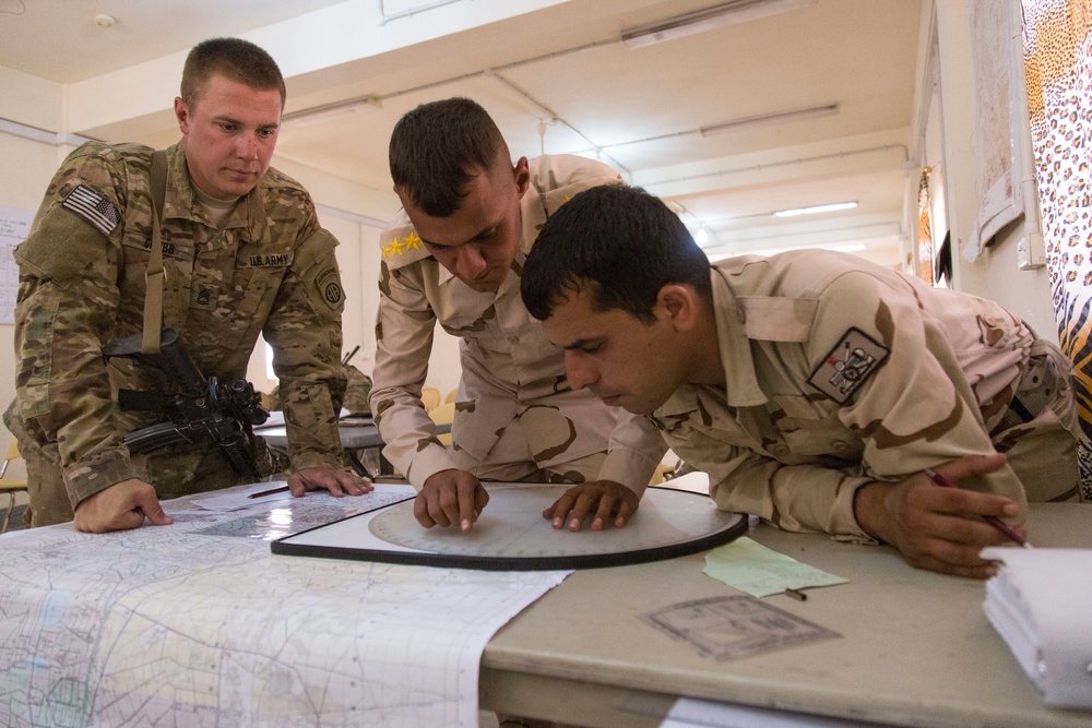 Iraqi army 73rd Brigade range and weapons training, Operation Inherent Resolve