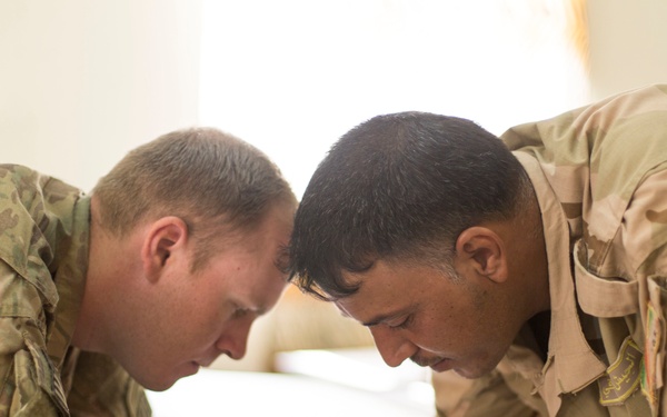 Iraqi army 73rd Brigade range and weapons training, Operation Inherent Resolve