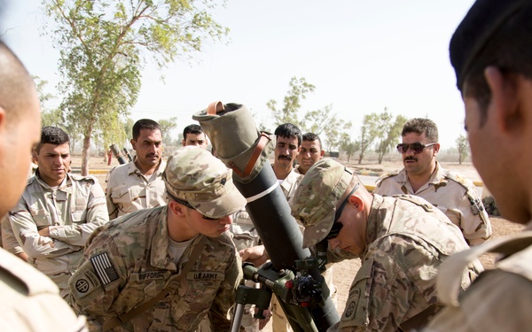 Iraqi army 73rd Brigade range and weapons training, Operation Inherent Resolve