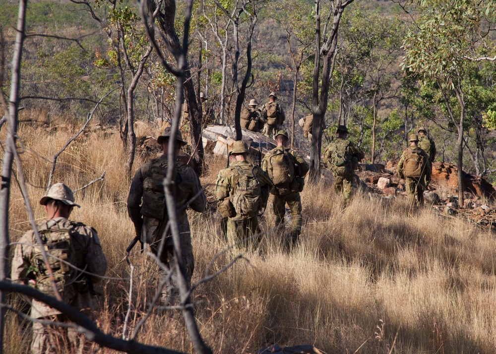 U.S. Marine, Australian observers call in indirect fire