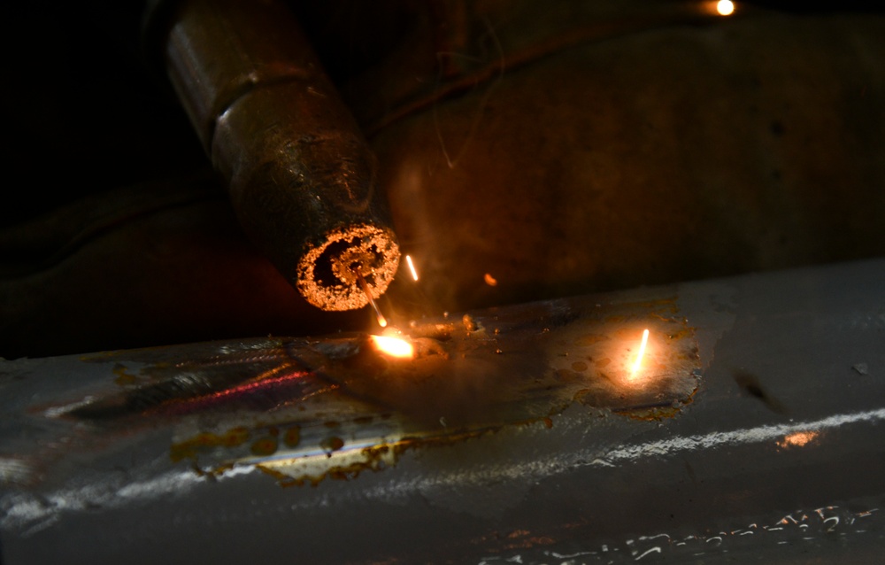 Sparks fly at metal tech
