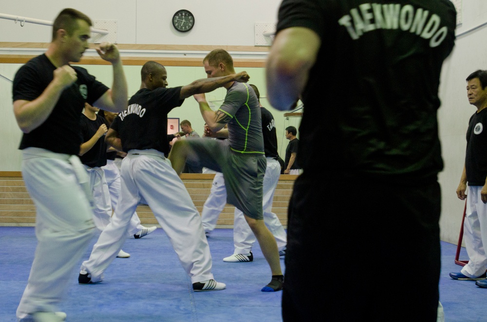 2ABCT Soldiers hit the mats for serious TaeKwonDo action