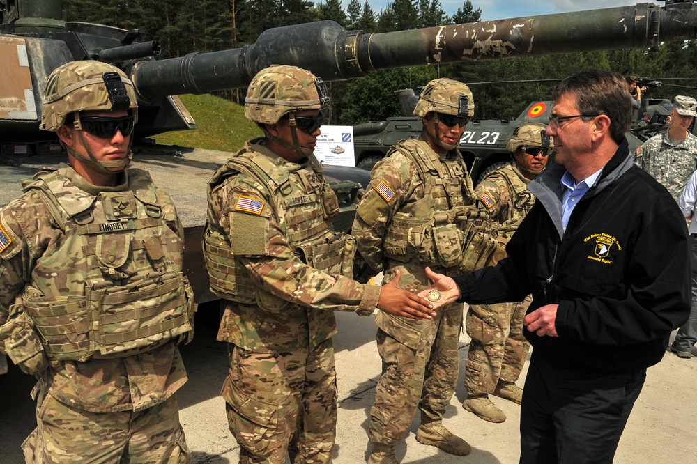 SecDef Carter at Grafenwoehr