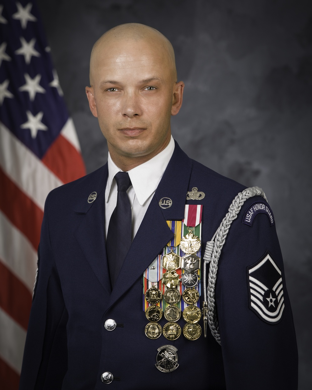 Official portrait, Superintendent, Ceremonies &amp; Protocol, Air Force District Washington, Master Sgt. Scott E. Slindee, US Air Force