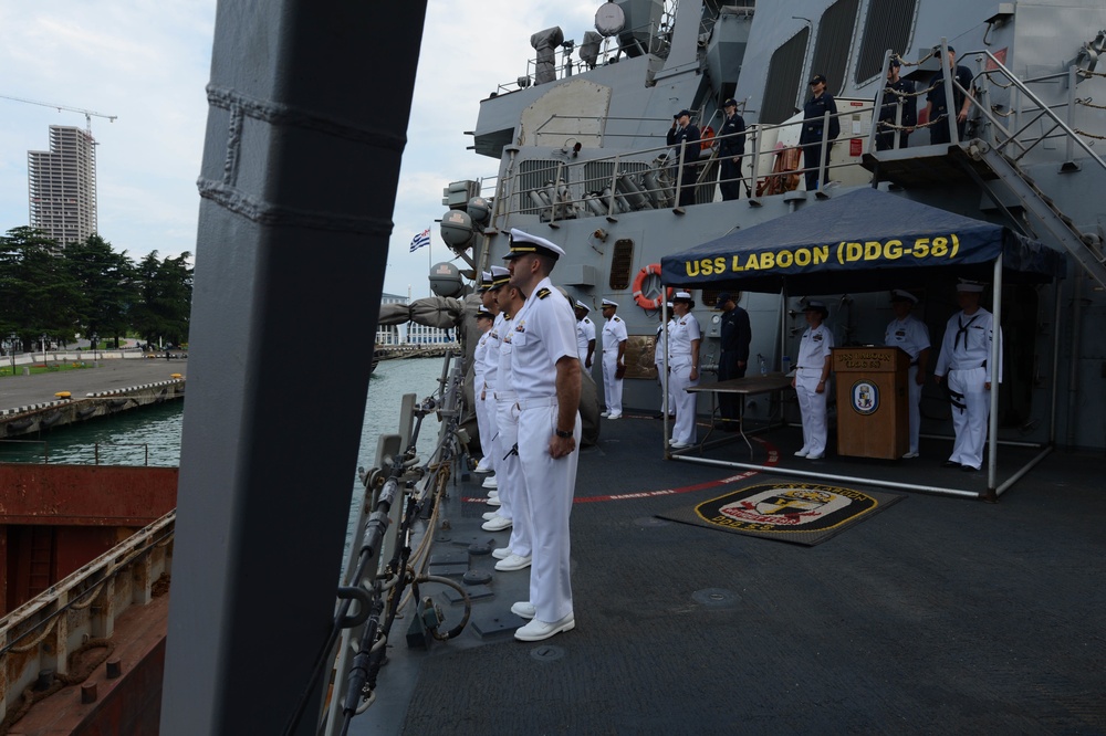USS Laboon port visit in Batumi, Georgia