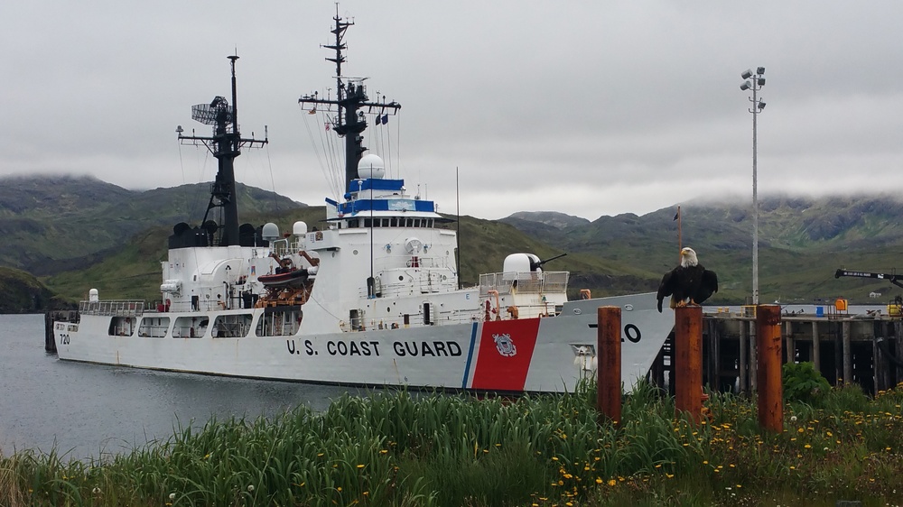 Coast Guard Cutter Sherman visits Adak, Alaska