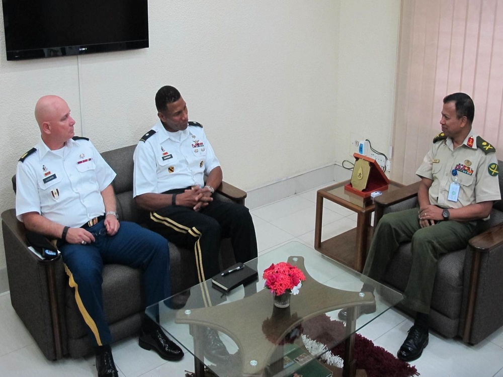 PRMC CG and CSM visit Bangladesh Army leaders