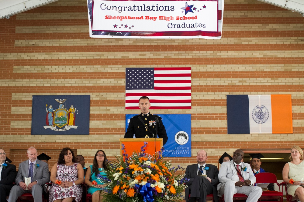 Marine orders Sheepshead Bay HS graduates to be successful