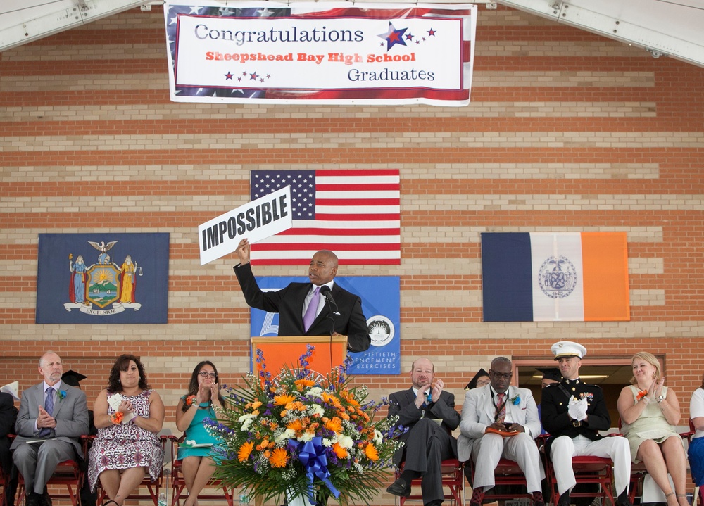 Marine orders Sheepshead Bay HS graduates to be successful