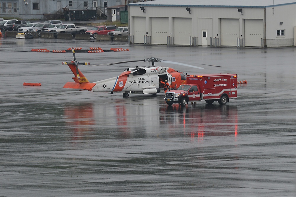 Coast Guard medevacs injured Marine on Kodiak Island, Alaska