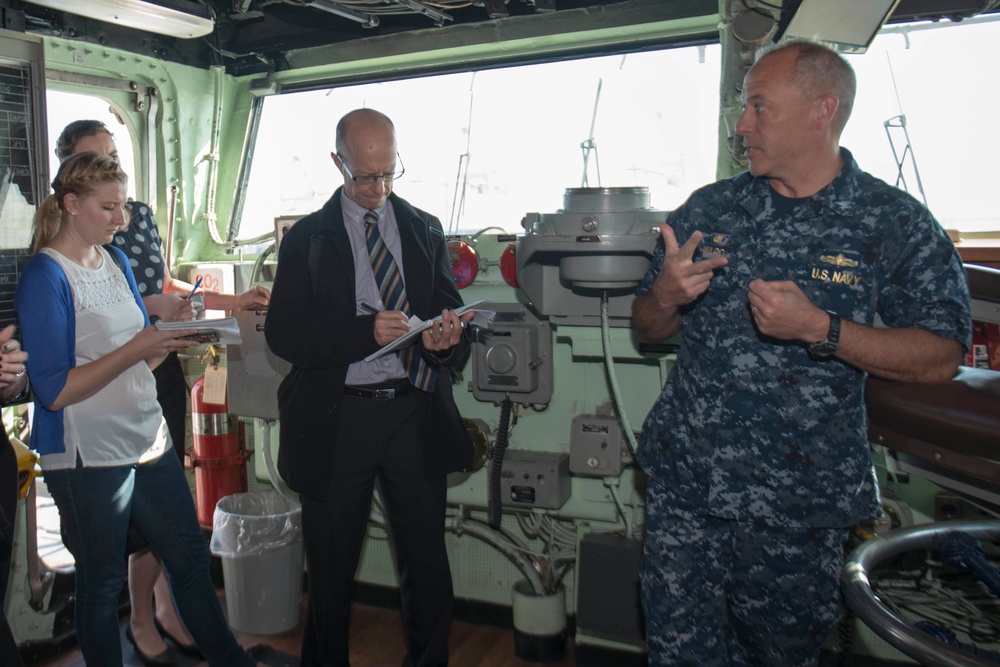 USS Bonhomme Richard’s media tour in Fremantle