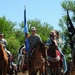 Veterans carry flags during Crow Native Days