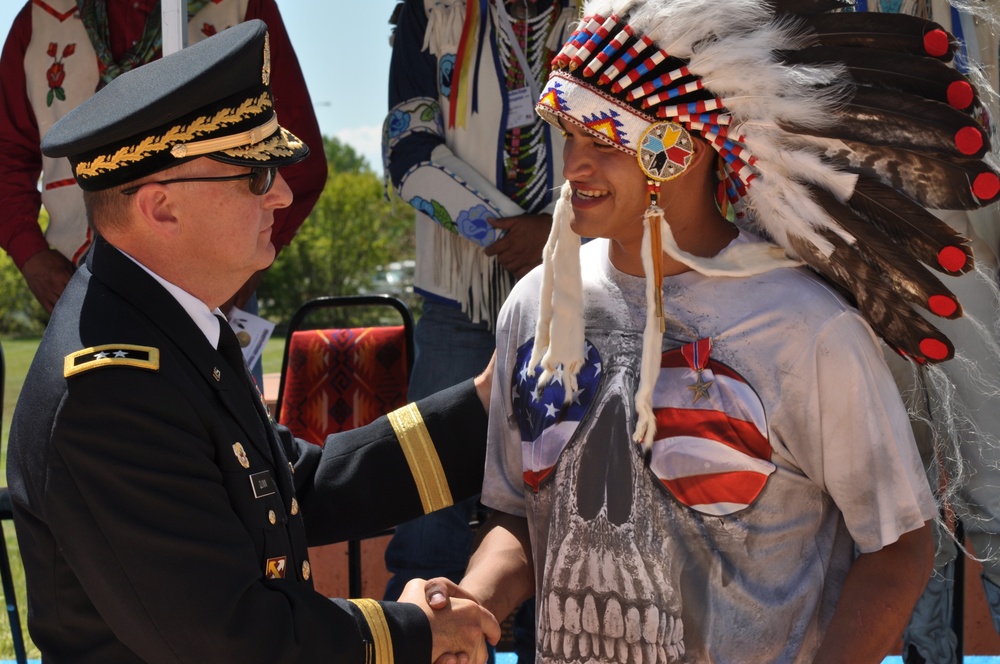 Montana adjutant general presents Crow veteran with Bronze Star