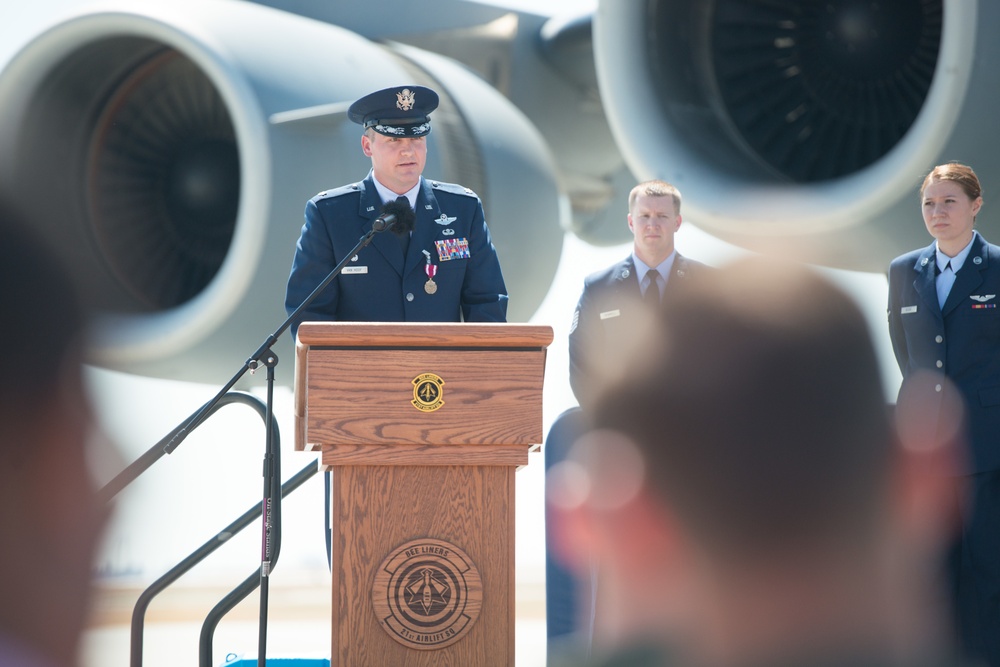 21st Airlift Squadron Change of Command