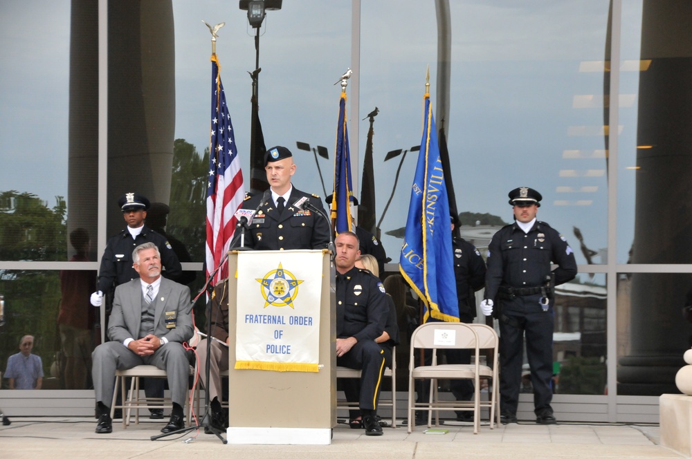 Fort Campbell military police, Hopkinsville police honor fallen law enforcement officials