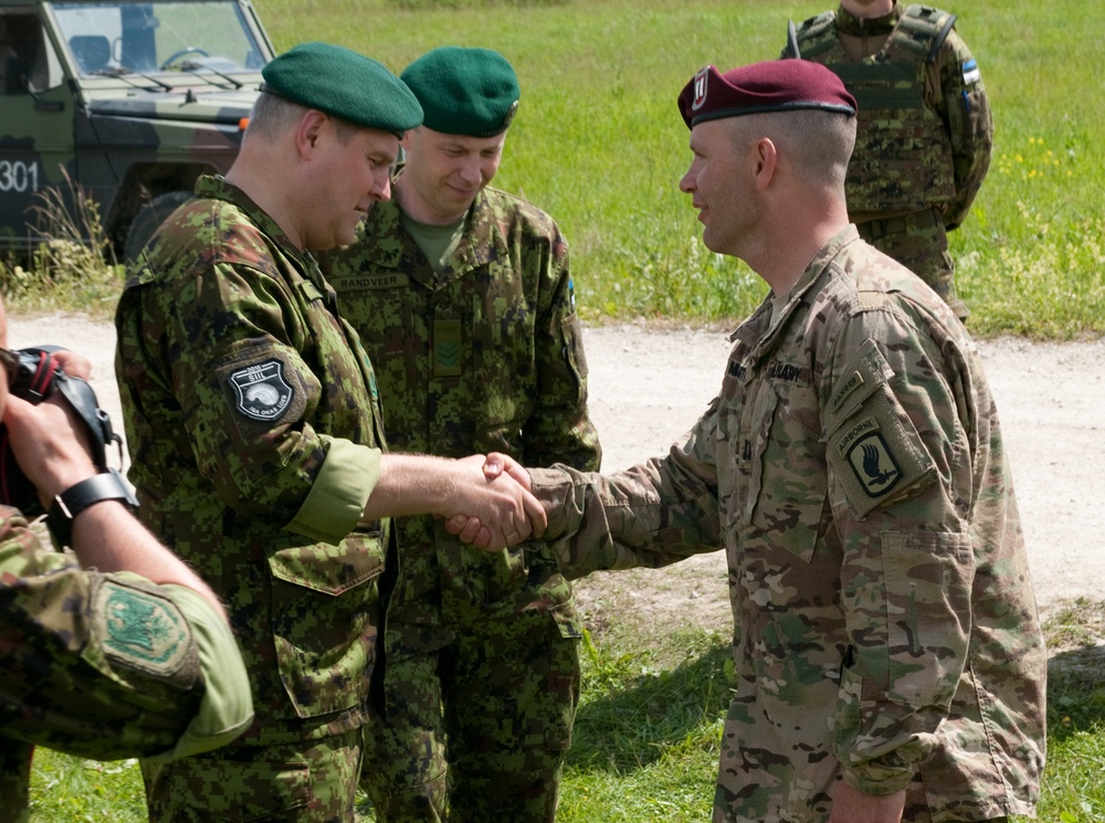 Estonian Chief of Defense visits Team Estonia