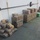 Coast Guard Midgett lined with stacks of interdicted contraband