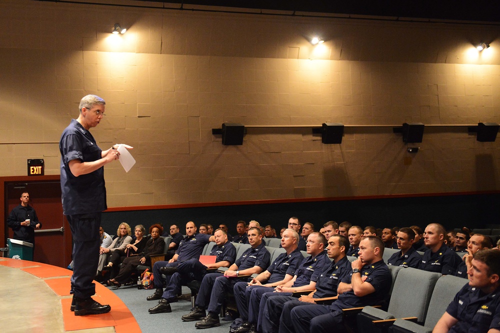 Coast Guard 17th District commander visits Coast Guard Base Kodiak, Alaska