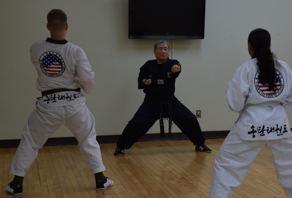 Soldiers and Airmen train with Grand Master Mun