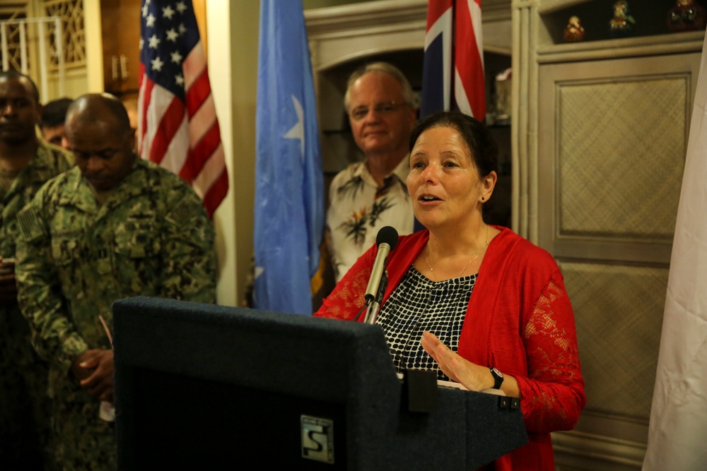 US amabassador holds dinner for Pacific Parnership 2015