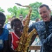 Pacific Fleet Band plays a concert in Arawa during Pacific Partnership