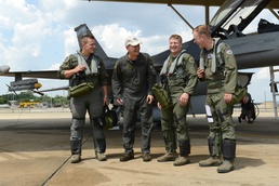 Ninth AF commander completes final F-16 flight