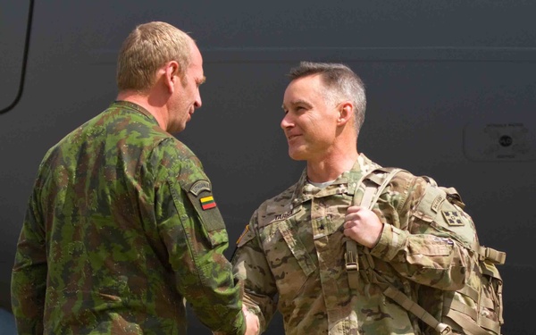 4th ID Mission Command Element arrives in Lithuania for Atlantic Resolve