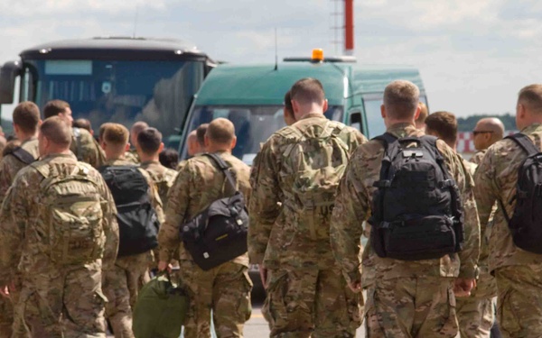4th ID Mission Command Element arrives in Lithuania for Atlantic Resolve