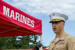 Recruiting Station Portsmouth changes command between Majors Gourgoumis and Boada