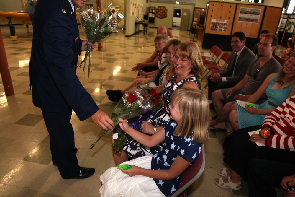 Lt. Col. Paddock's retirement ceremony