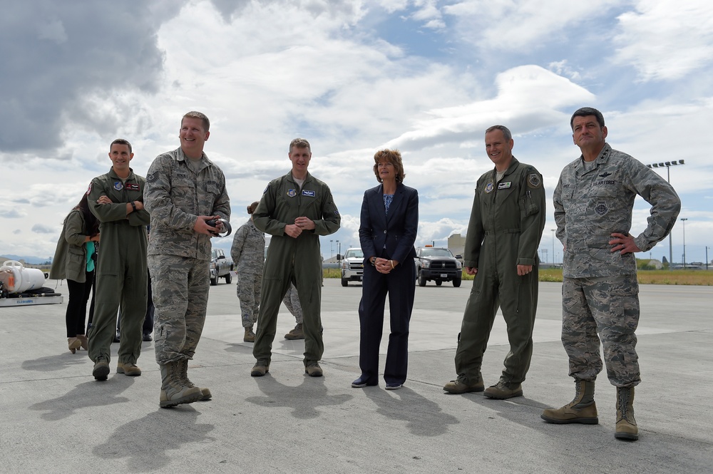 United States Sen. Lisa Murkowski, R-Alaska, visits Joint Base Elmendorf-Richardson