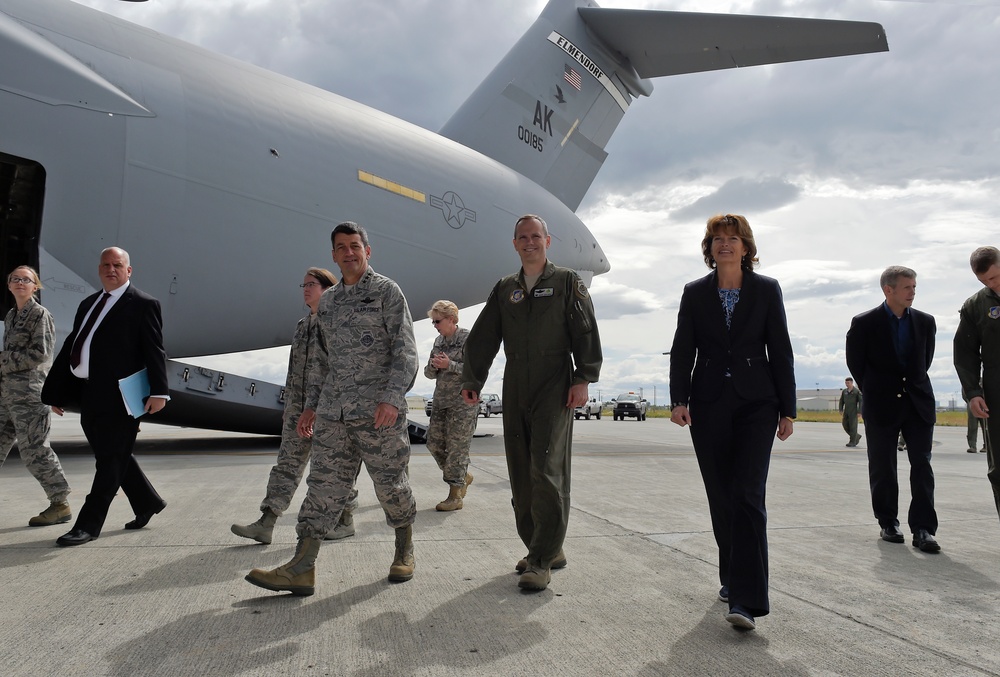 United States Sen. Lisa Murkowski, R-Alaska, visits Joint Base Elmendorf-Richardson