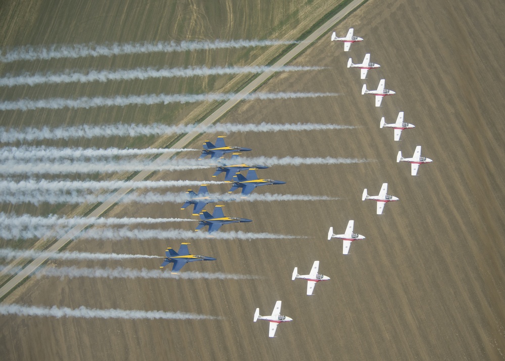 Blue Angels and Snowbirds