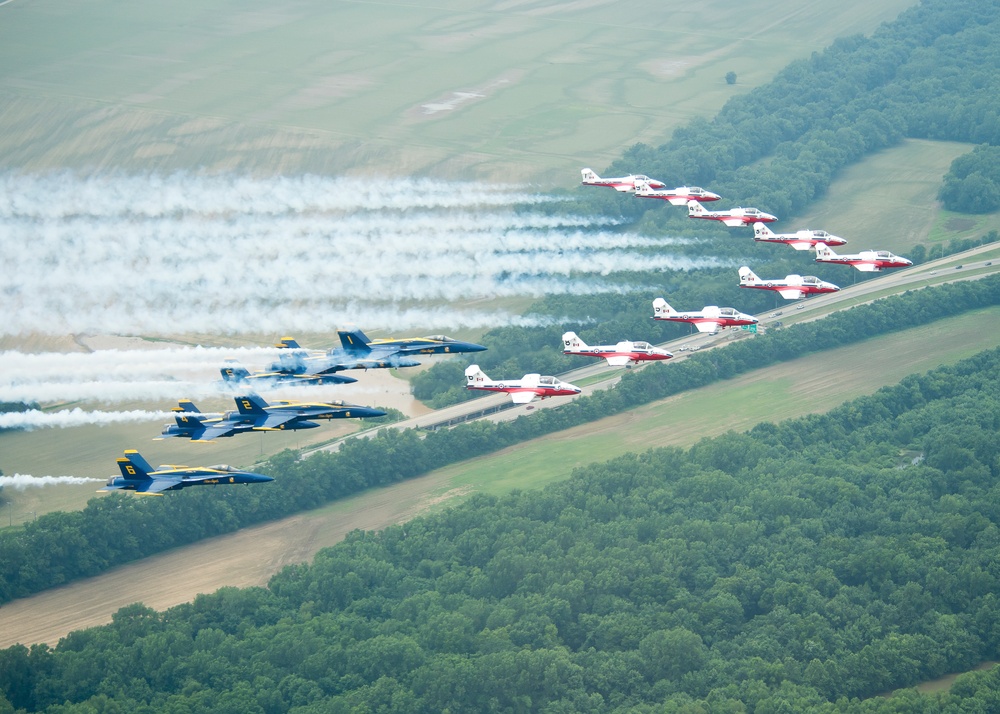 Blue Angels and Snowbirds