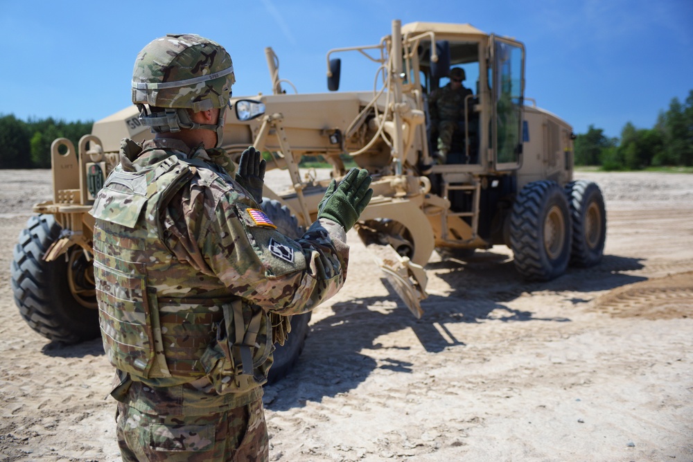 15th Engineer Battalion dig site operations in preparation for OAR