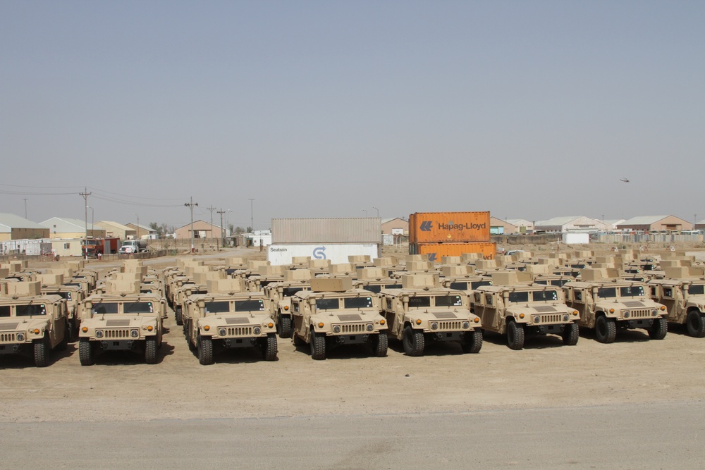 Iraqi security forces receive shipment of new vehicles