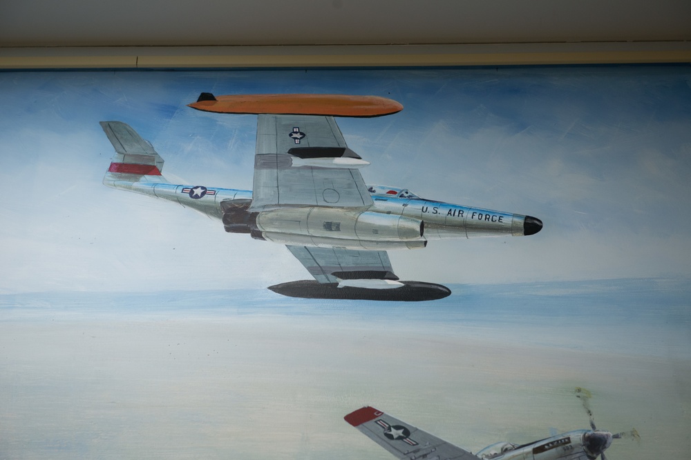 102nd Intelligence Wing mural depicts fighter wing legacy