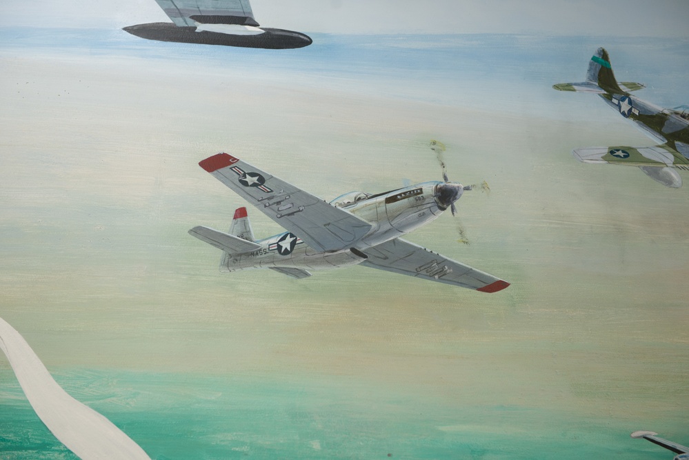 102nd Intelligence Wing mural depicts fighter wing legacy