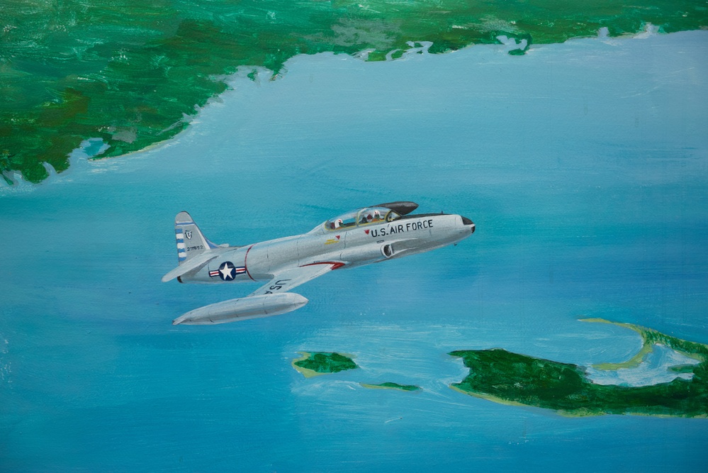 102nd Intelligence Wing mural depicts fighter wing legacy