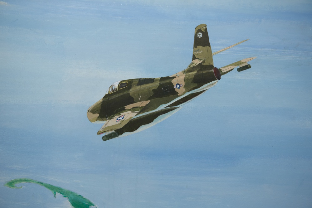 102nd Intelligence Wing mural depicts fighter wing legacy