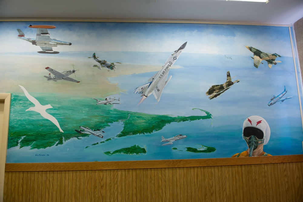 102nd Intelligence Wing mural depicts fighter wing legacy