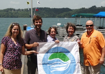 Sunset Marina flying new ‘Clean Marina’ flag
