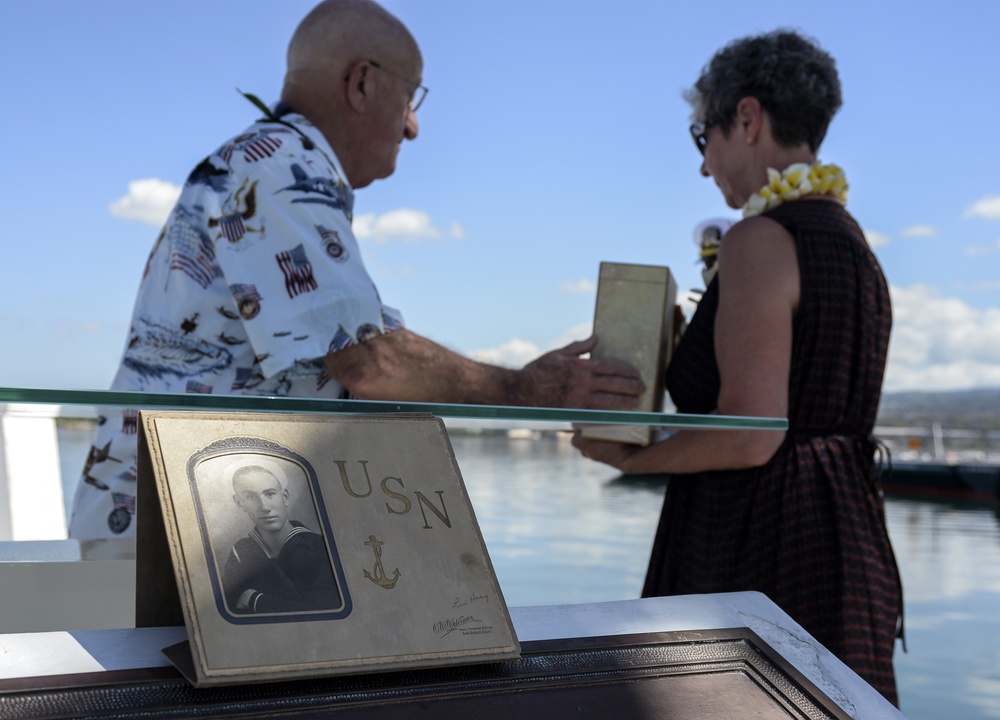 Ashes of Pearl Harbor survivor scattered at USS Utah Memorial