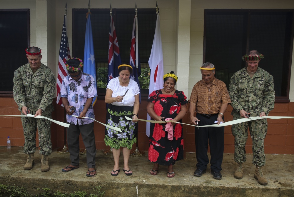 Seabees and Marines renovate two schools in Micronesia