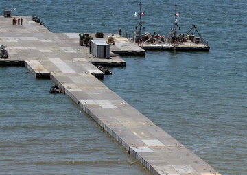CJLOTS Team connects Trident Pier at Anmyeon Beach, Republic of Korea