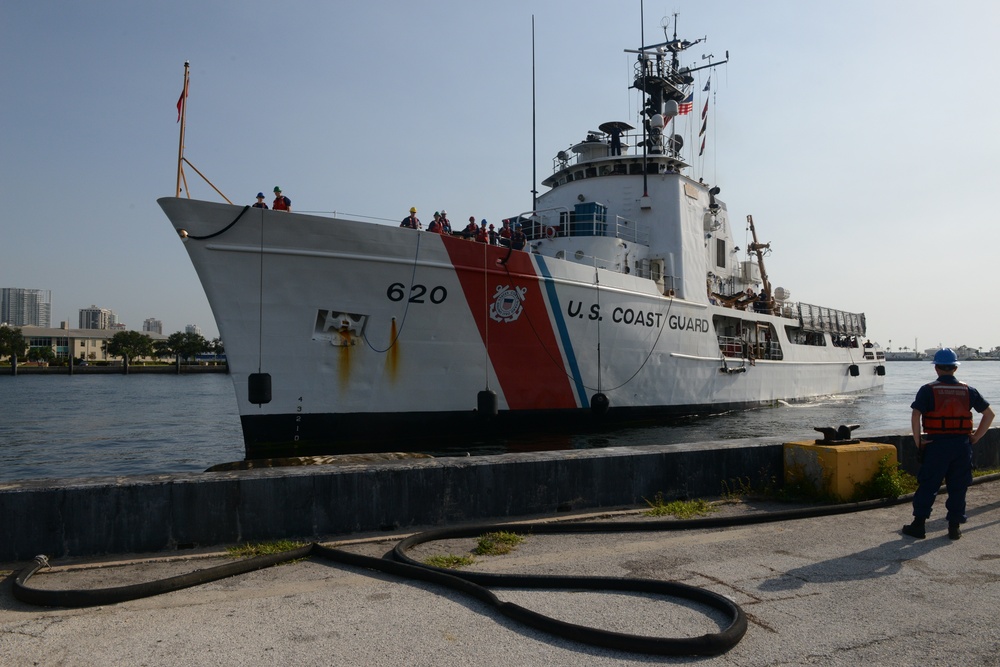 Coast Guard Cutter Resolute returns home to St. Petersburg, Fla.